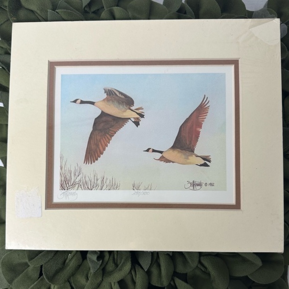 2 Vintage Scott Kennedy Signed Prints 398/500 Goose Pheasant Duck